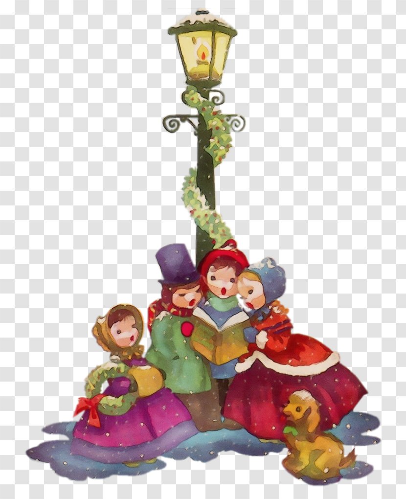Christmas Tree Watercolor - Character Created By - Figurine Transparent PNG