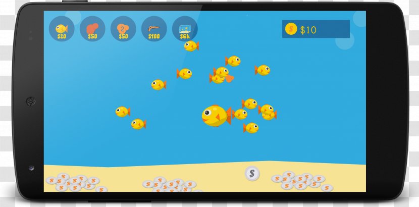 Fish Aquarium Computer Monitors Handheld Devices Android NeuronDigital - Yellow - Tank Transparent PNG