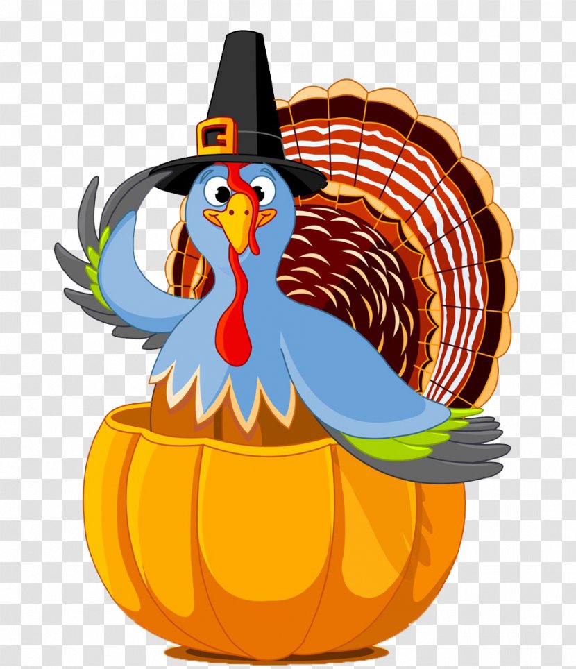 Thanksgiving Day Public Holiday Turkey Clip Art - Free Buckle Material Transparent PNG