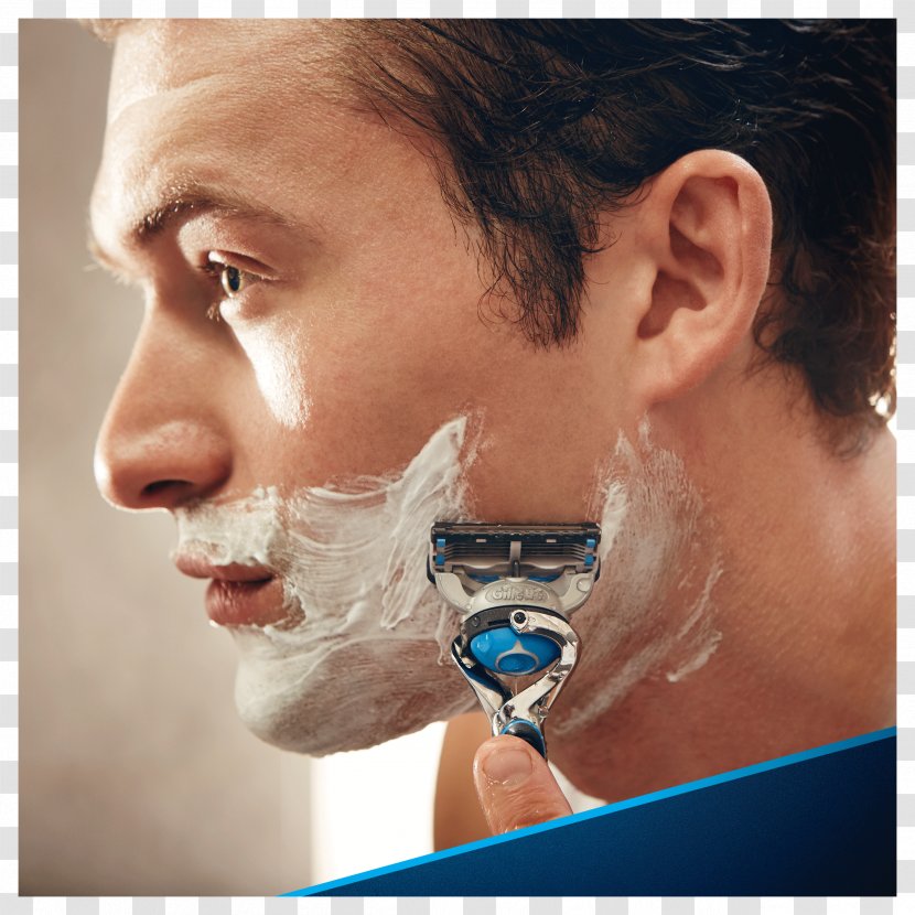 Safety Razor Gillette Shaving Blade - Close Up Transparent PNG