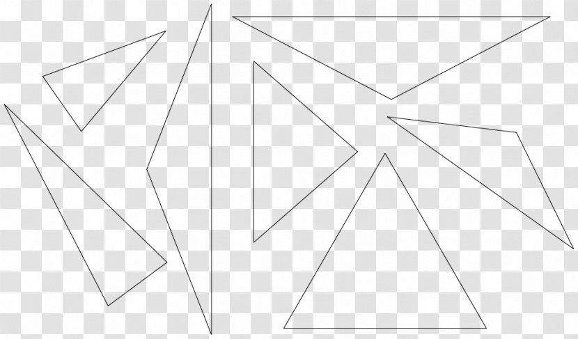 Triangle Circle Area - Black And White - Irregular Geometry Transparent PNG