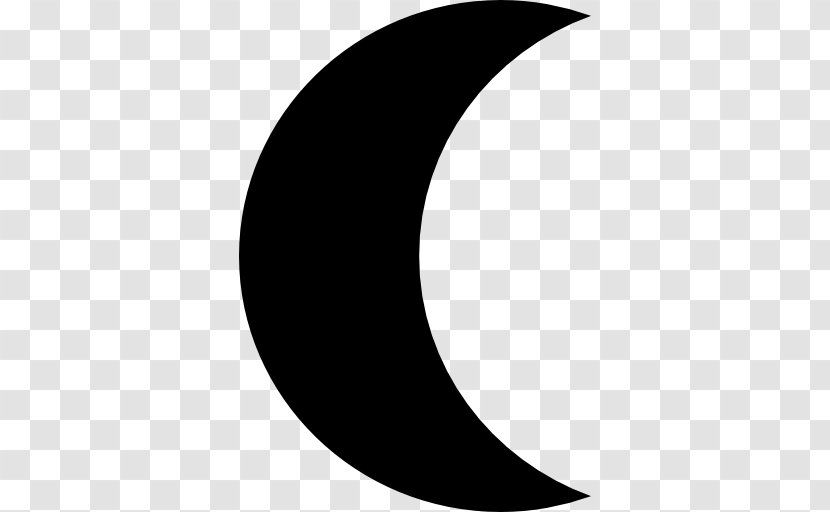 Moon Lunar Phase - Black And White Transparent PNG