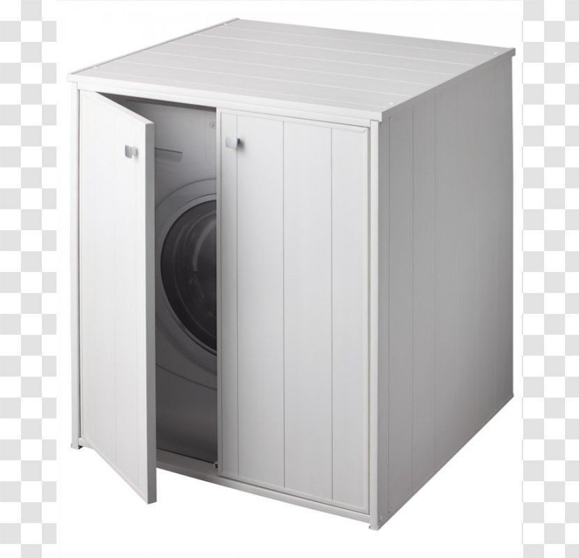 Furniture Washing Machines Clothes Dryer Home Appliance Armoires & Wardrobes - Bathroom - Legno Bianco Transparent PNG