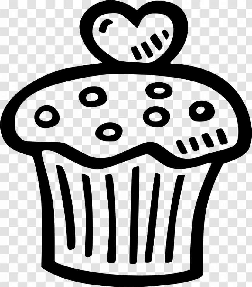 Clip Art American Muffins SVG Animation - Black And White - Muffinblech Transparent PNG