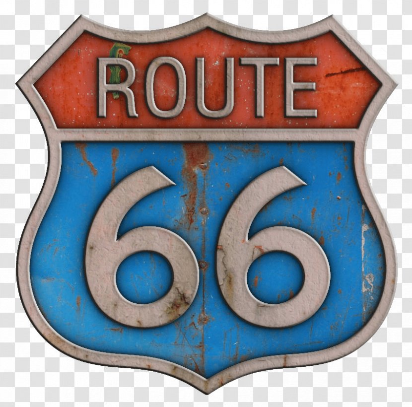 U.S. Route 66 Top 10s Road Symbol Logo - Cars Transparent PNG