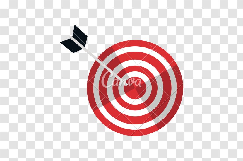 Arrow Darts Bullseye Archery Shooting Target - Game - Vector Transparent PNG