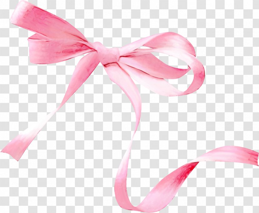 Pink Ribbon Plant Petal Fashion Accessory Transparent PNG