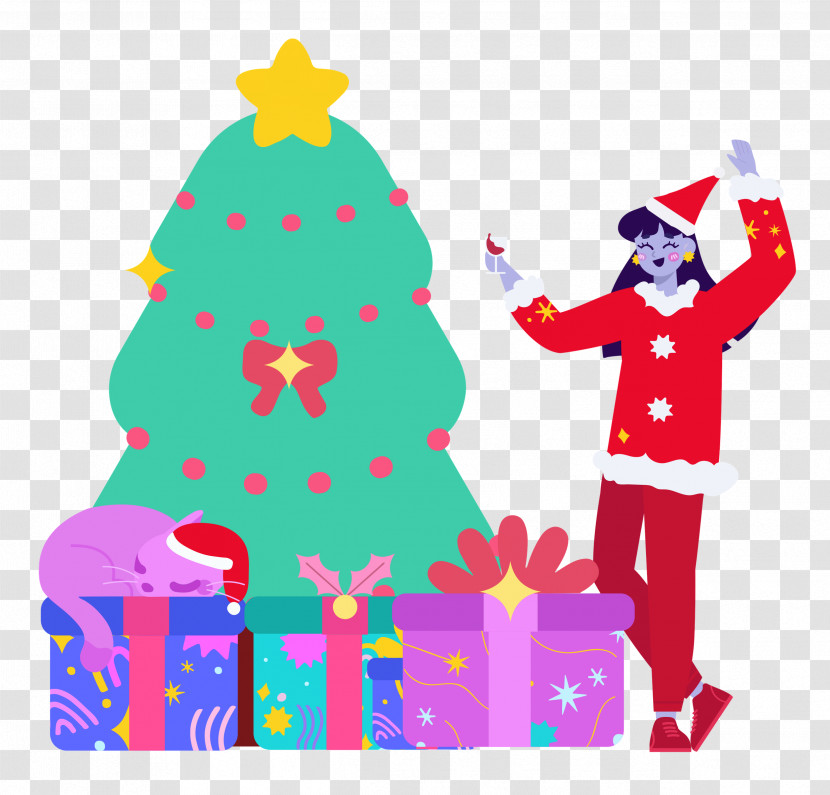 Christmas Tree Party Christmas Transparent PNG