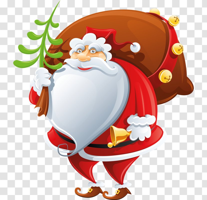 Santa Claus Reindeer Christmas Day Vector Graphics Illustration - Cartoon Transparent PNG
