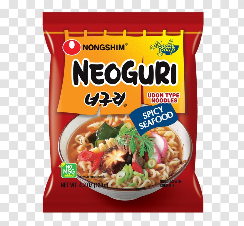 Instant Noodle Korean Cuisine Ramen Asian Neoguri - Spice - HOT SPICY Transparent PNG