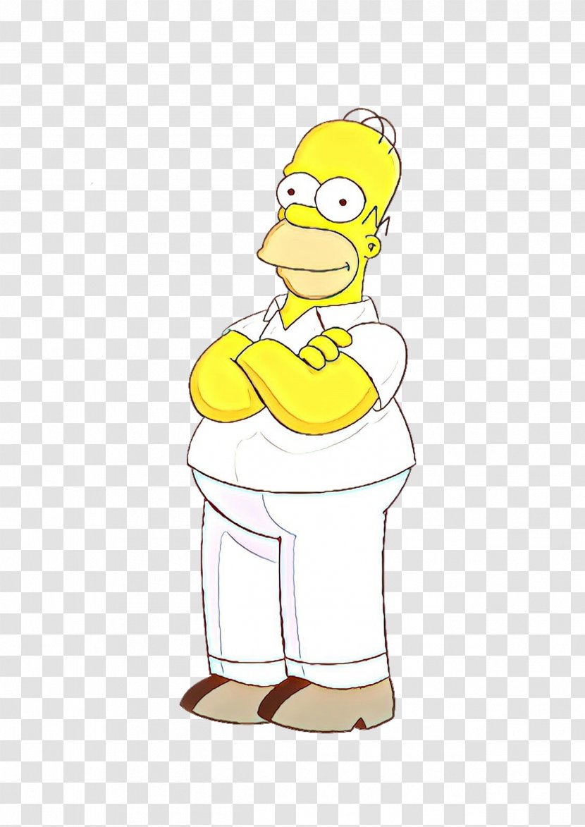 Beak Thumb Illustration Homer Simpson Clothing - Fiction Transparent PNG
