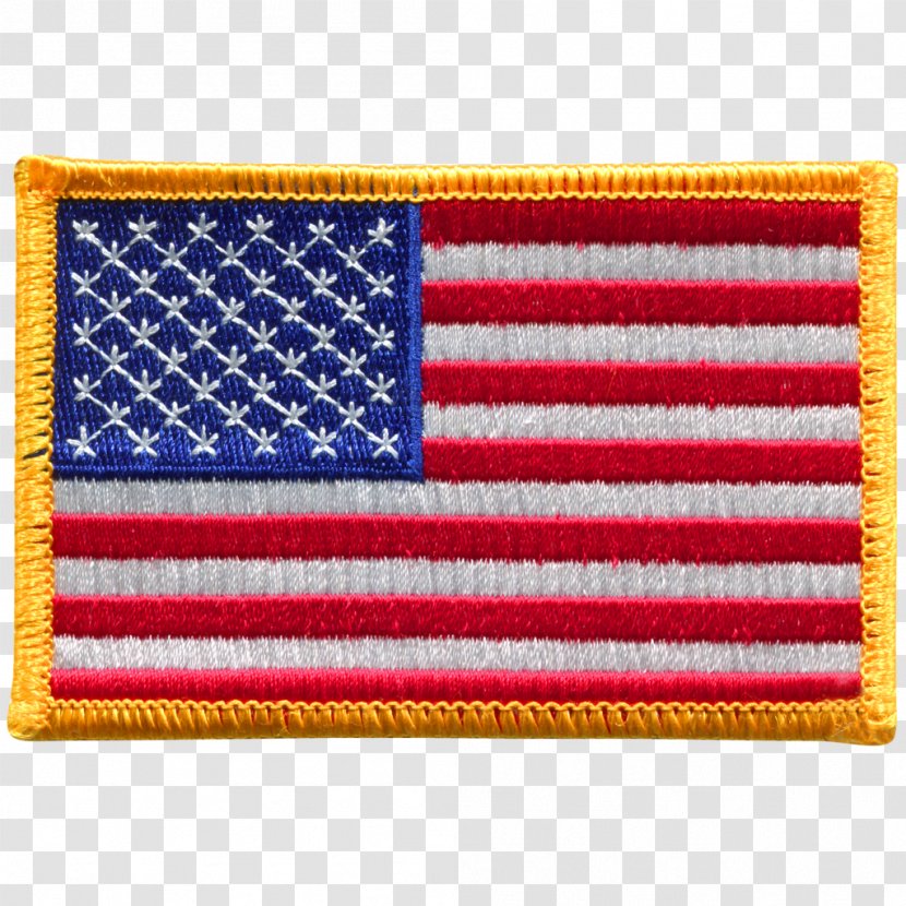 Flag Of The United States Patch Embroidered - Velcro - American Transparent PNG