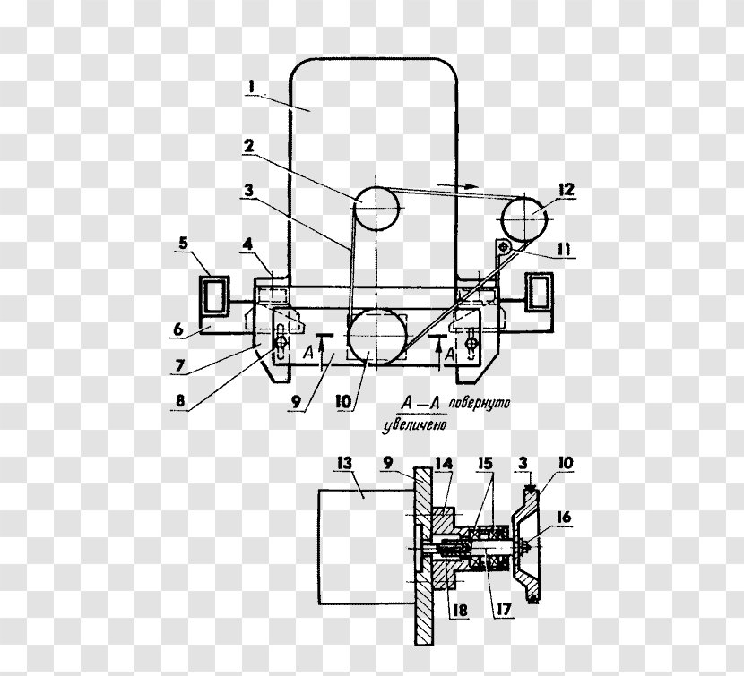 Technical Drawing Malotraktor Tractor Електрична схема Car - Flower Transparent PNG