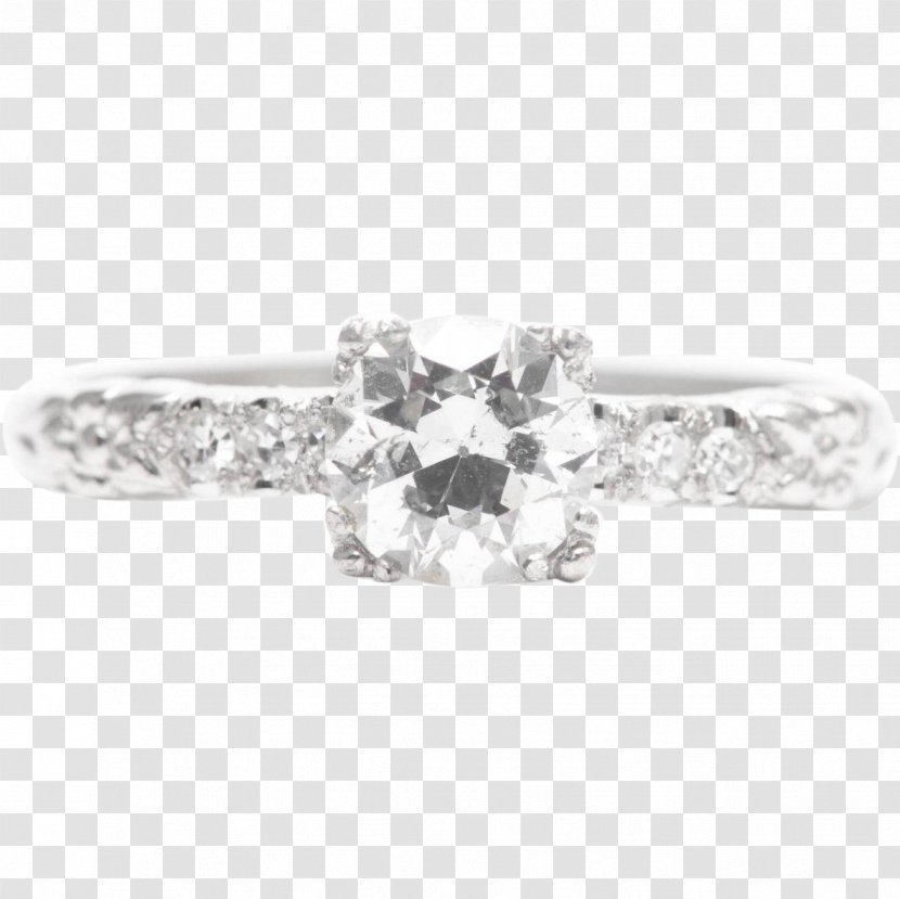 Wedding Ring Engagement Silver Bling-bling - Metal Transparent PNG