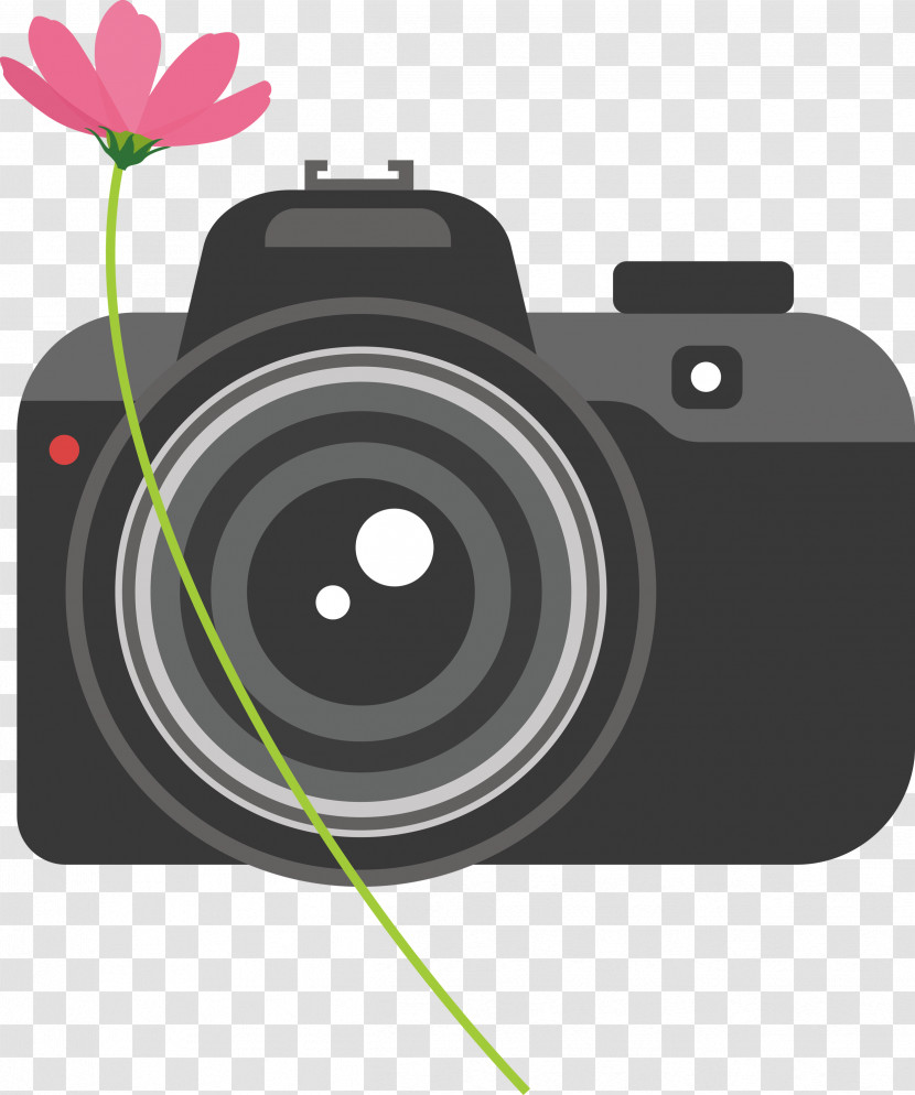 Camera Flower Transparent PNG
