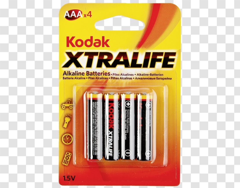 AAA Battery Alkaline Electric Button Cell - Electronics - Kodak Transparent PNG