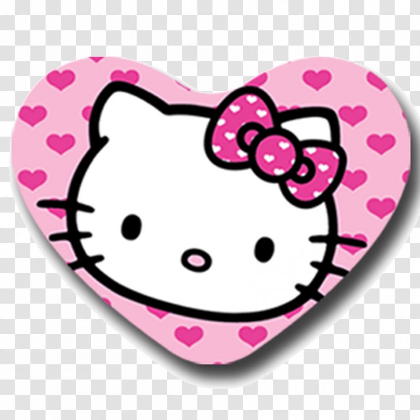 Hello Kitty Heart Wall Decal Wallpaper - Frame Transparent PNG