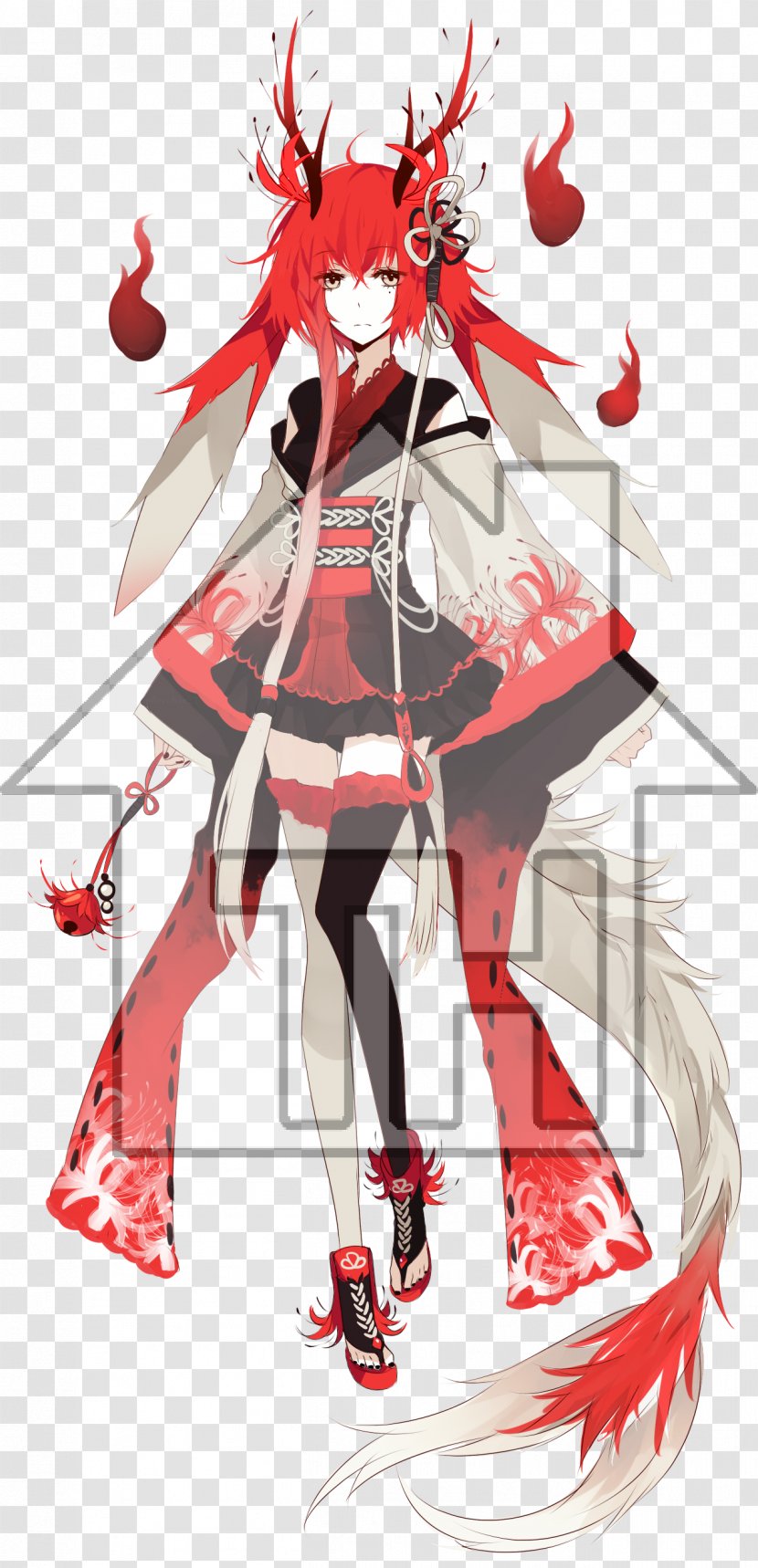 Costume Design Cartoon Character - Spider Lily Transparent PNG