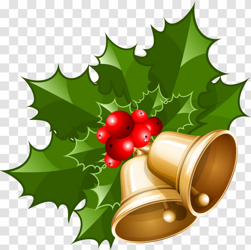 Christmas Santa Claus Holiday Greetings Greeting & Note Cards Clip Art - Park Yoochun - Small Bells Transparent PNG
