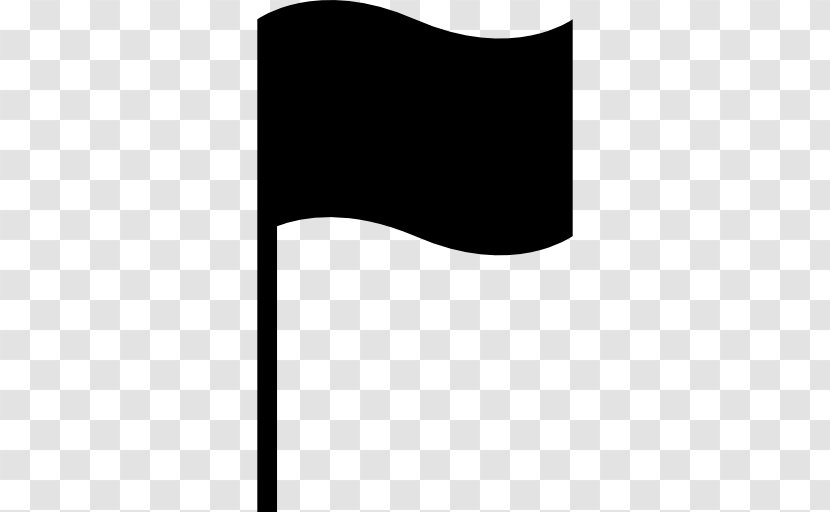 Flag Symbol Black - Rectangular Vector Transparent PNG
