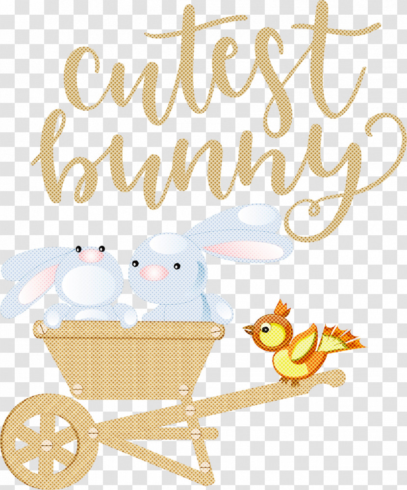 Cutest Bunny Happy Easter Easter Day Transparent PNG