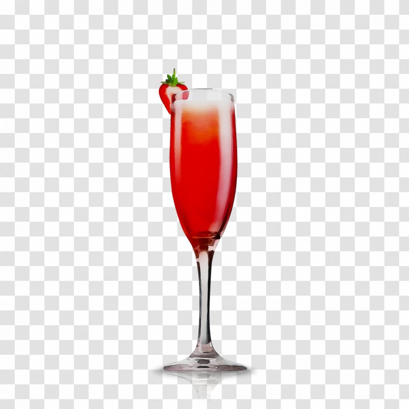 Kir Wine Cocktail Garnish Sea Breeze - Bacardi - Strawberry Juice Transparent PNG