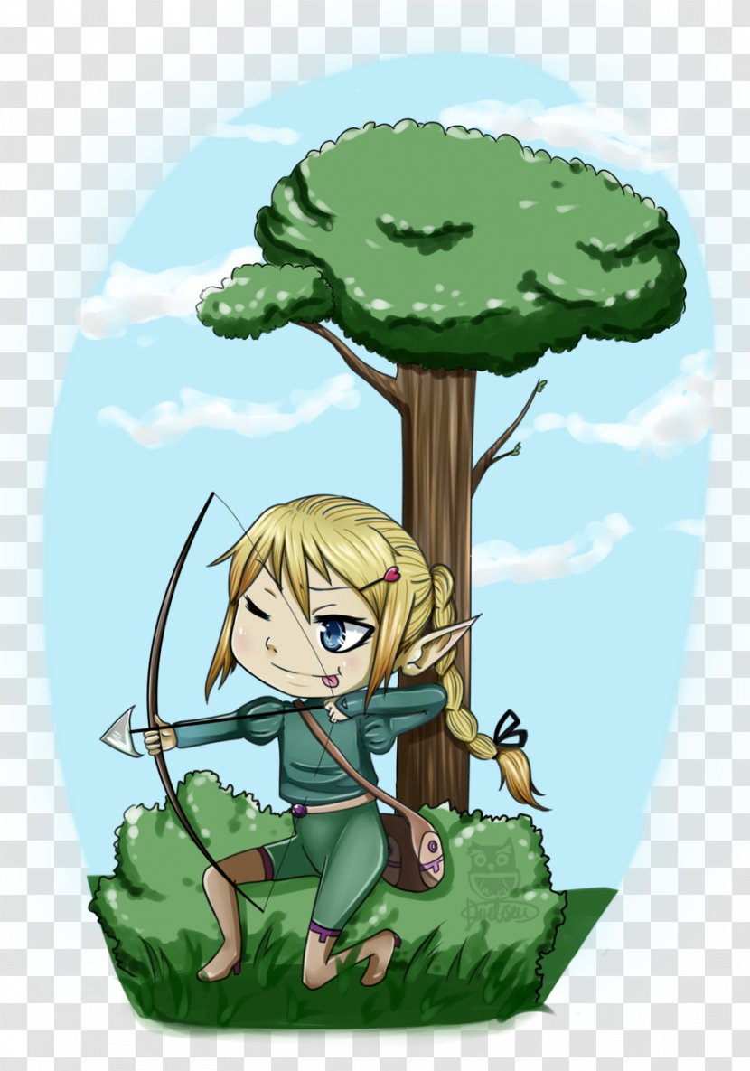 Tree Cartoon Green Legendary Creature Transparent PNG