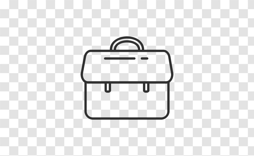 Suitcase Bag Travel - Black And White Transparent PNG