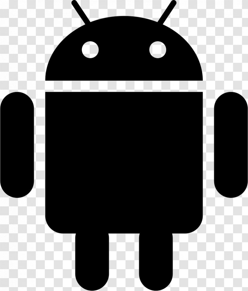 Vector Android - Black And White Transparent PNG