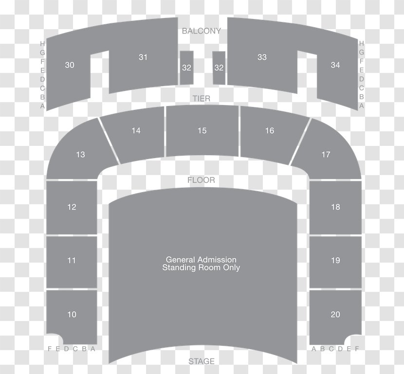 Tennessee Performing Arts Center War Memorial Auditorium Oncenter Arena Aircraft Seat Map Seating Plan - Nashville Transparent PNG