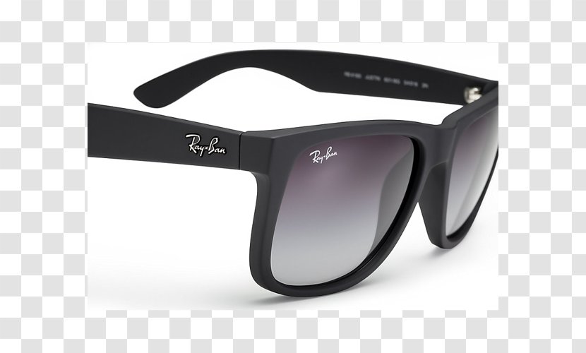 Ray-Ban Justin Classic Sunglasses Wayfarer Clothing Accessories - Lens - Ray Ban Transparent PNG