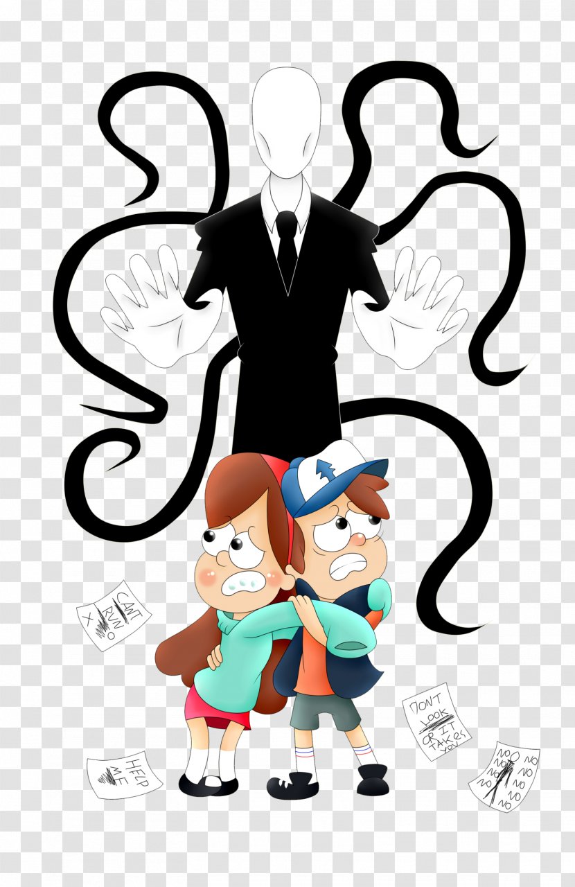 Slender: The Eight Pages Slenderman Dipper Pines Mabel Male - Fictional Character - Slender Man Transparent PNG