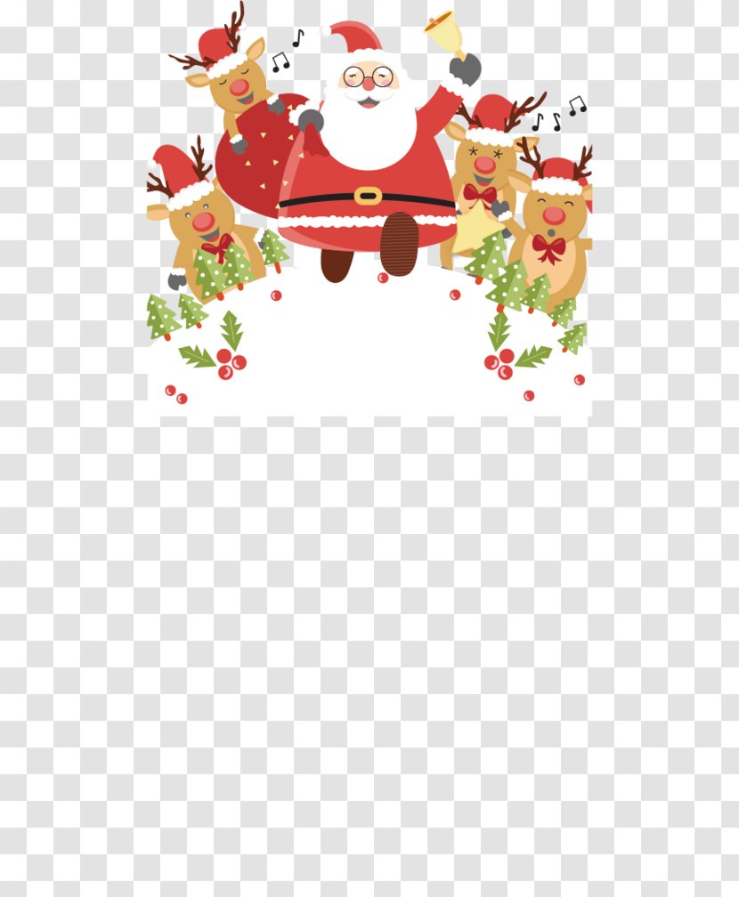 Santa Claus Reindeer Christmas - Art Transparent PNG