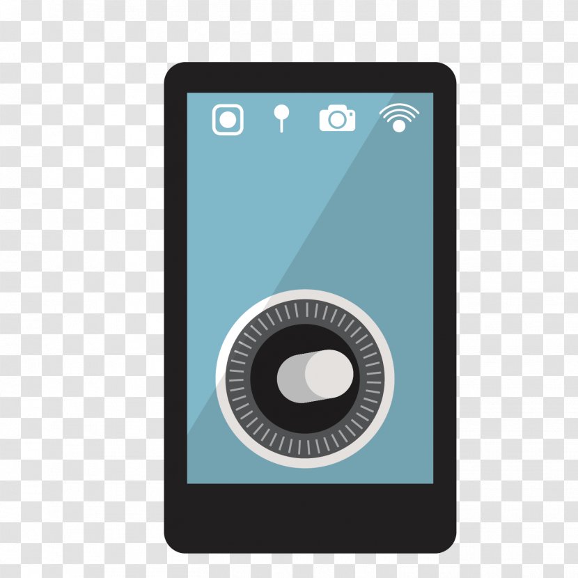 Camera Icon - Mobile Phone - Vector Black Plate App Transparent PNG