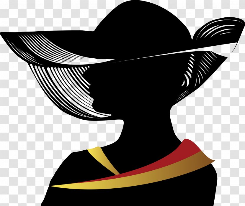 Woman With A Hat Silhouette Clip Art - Pixabay - Lady Cliparts Transparent PNG