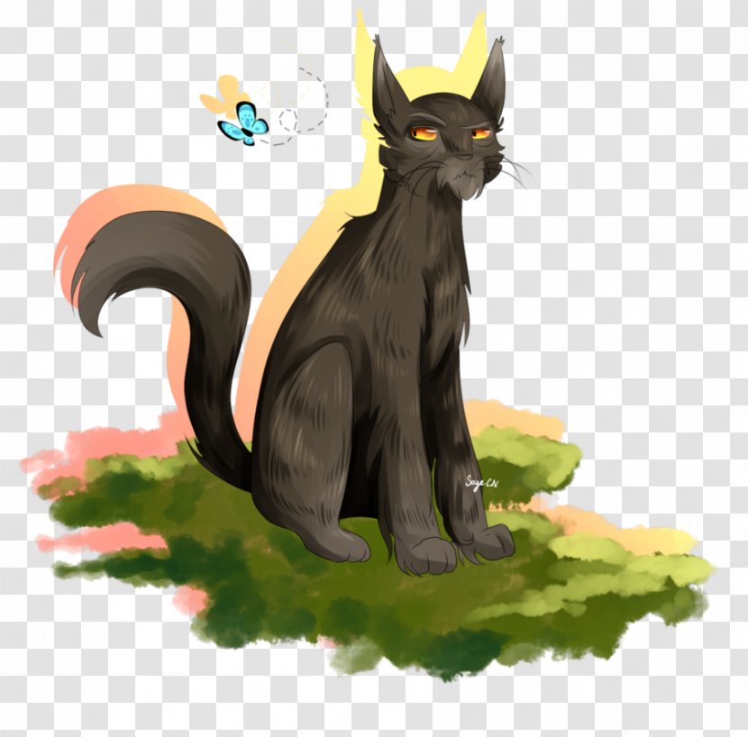 Kitten Whiskers Black Cat Warriors - Tree - Surprise Attack Transparent PNG