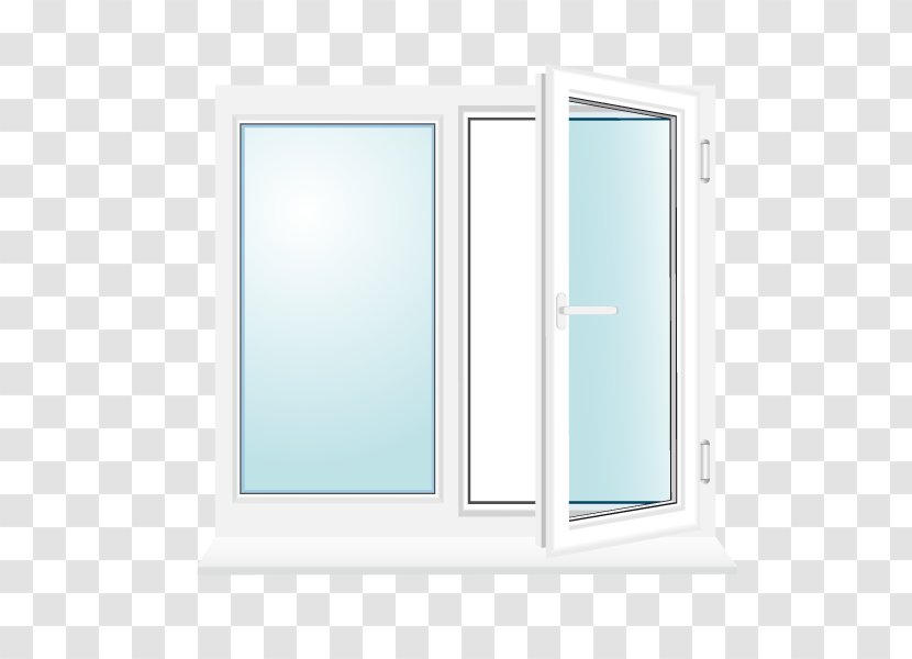 Window Plastikovyye Okna Home Repair Rectangle - Vector Double Open The Transparent PNG