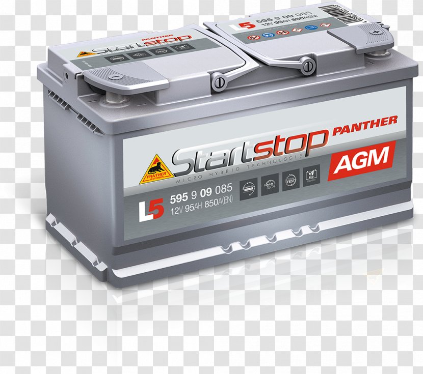 Car VRLA Battery VARTA Electric Automotive - Hardware - Start Stop Transparent PNG