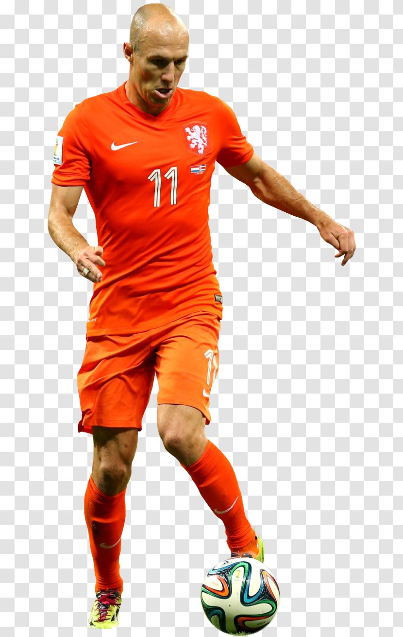 Arjen Robben Jersey Netherlands National Football Team Player - Sport Transparent PNG