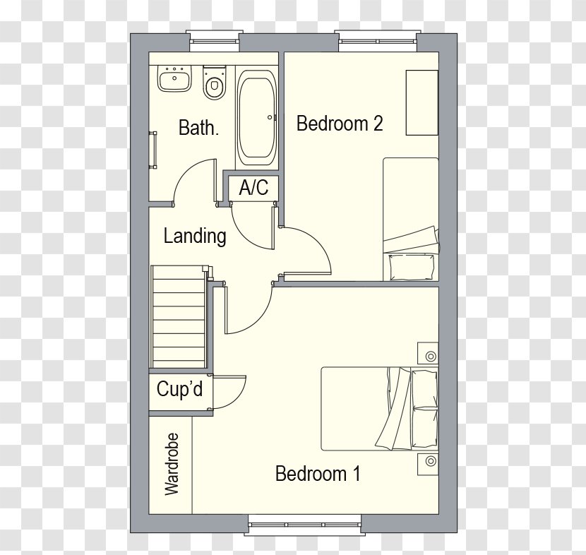 Floor Plan Stoneywood, Aberdeen House Bedroom Stoneywood Terrace - Price On Application Transparent PNG