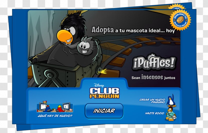 Club Penguin Game Advertising Fan - Cp Transparent PNG