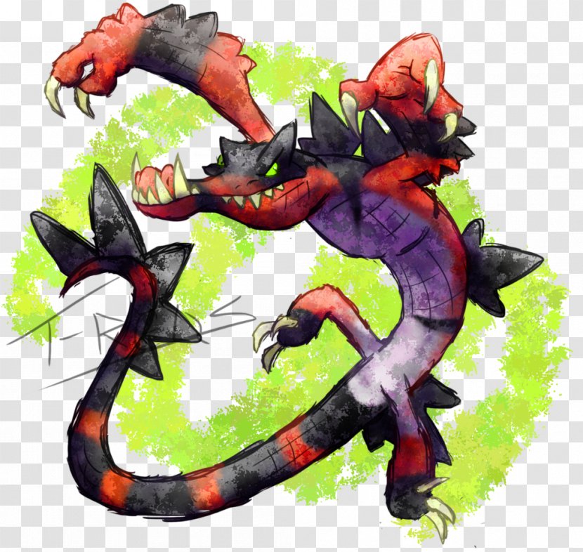 Pokémon Krookodile Fan Art Mew - Dragon Transparent PNG