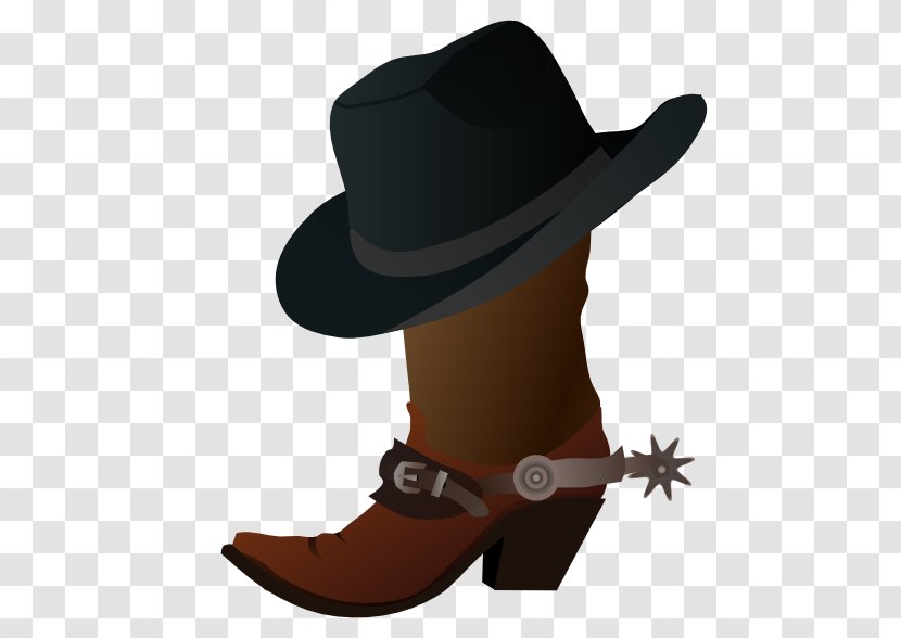 Hat 'n' Boots Cowboy Boot Clip Art - Birthday Cliparts Transparent PNG