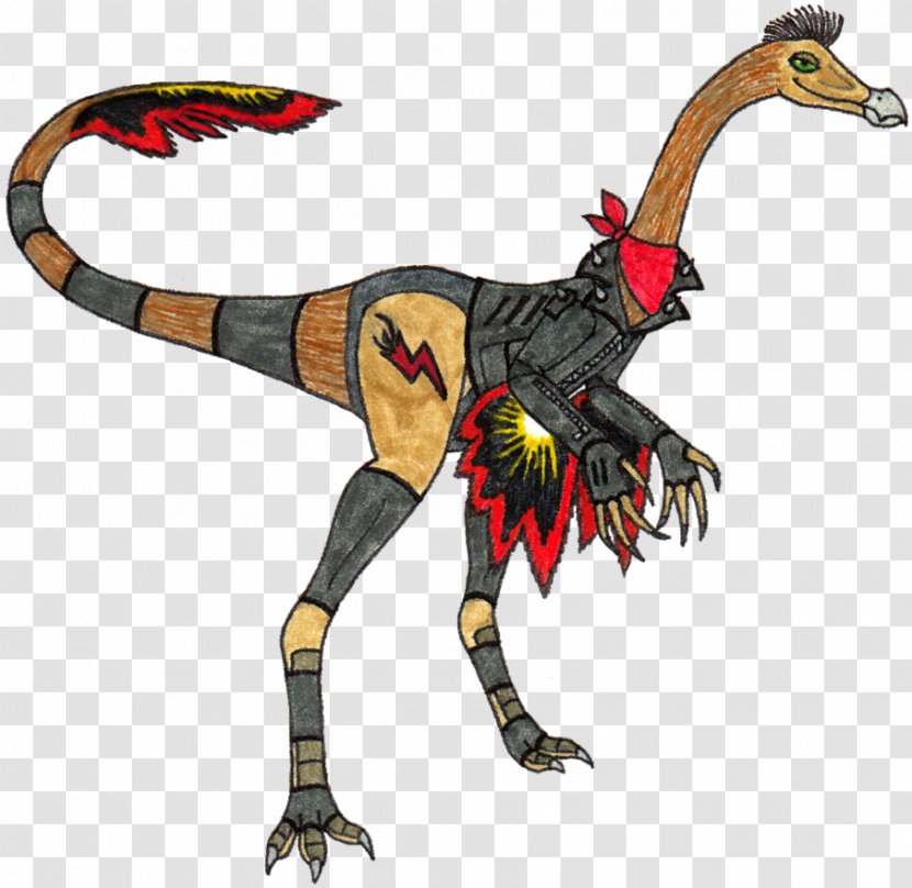 Velociraptor Character Fiction - Animal - Struthiomimus Transparent PNG