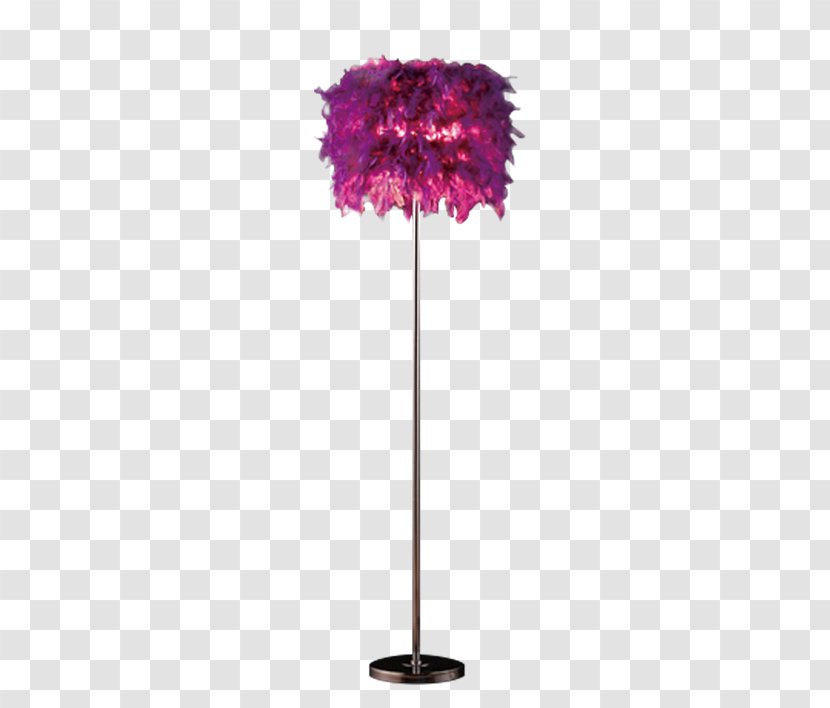Light Feather Purple - Lighting - Floor Lamp Transparent PNG