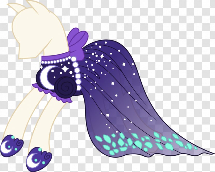 Princess Luna Rarity Pony Twilight Sparkle Dress - Violet - Fat Vector Transparent PNG