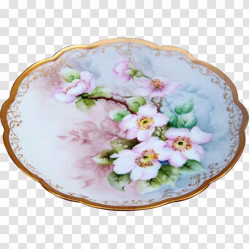Plate Porcelain Saucer Tableware Lilac - Dishware Transparent PNG