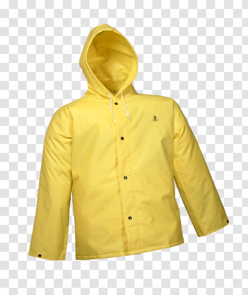Raincoat Yellow Natural Rubber Jacket - Polyvinyl Chloride Transparent PNG