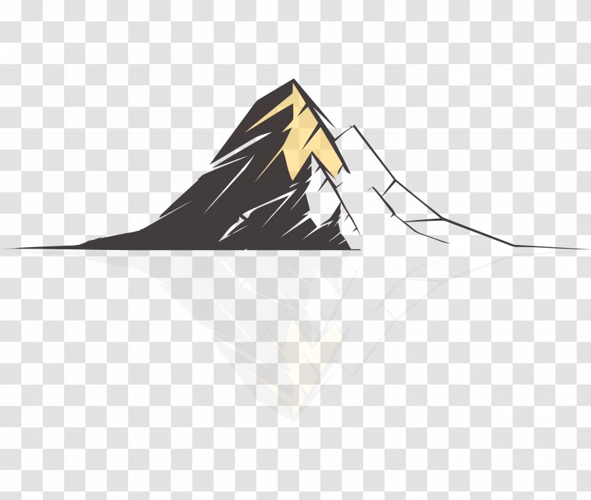 Product Design Illustration Logo Menu - Watercolor - Grand Teton Climb Transparent PNG