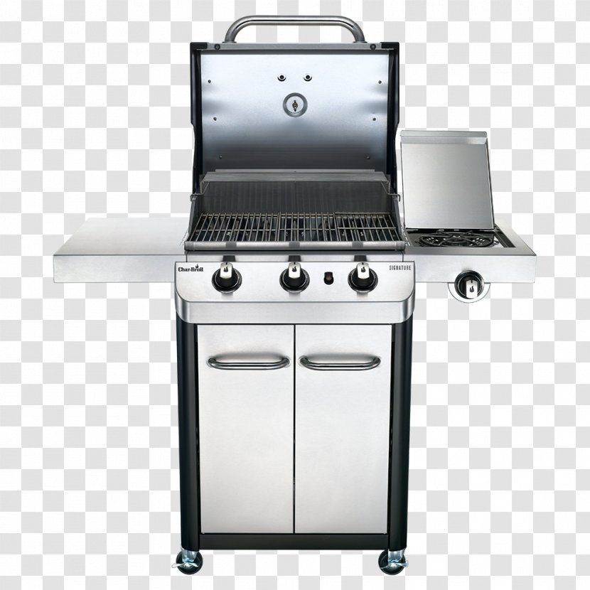 Barbecue Char-Broil Signature 4 Burner Gas Grill Propane Grilling - Cart Model Transparent PNG